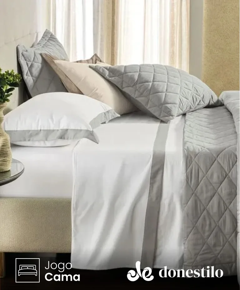 Jogo de Cama Casal 4 Peças Karsten Íris