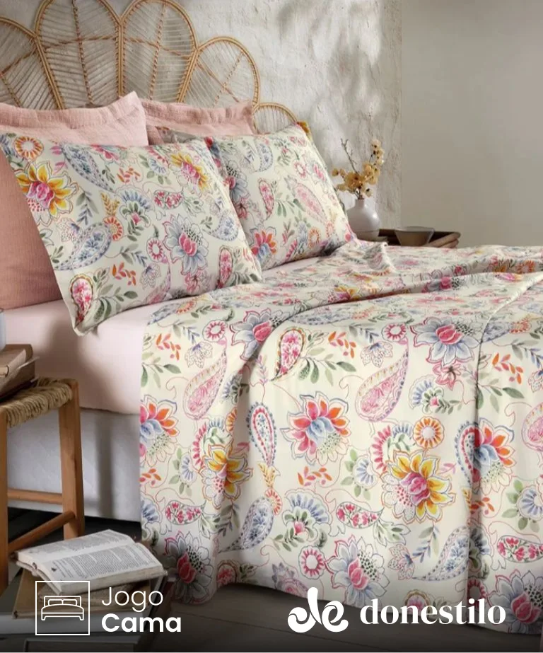 Jogo de Cama Casal 4 peças Döhler Alessia
