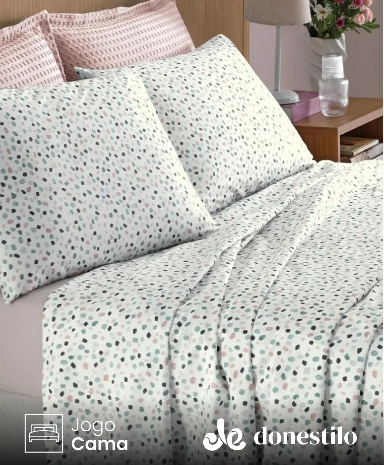 Jogo de Cama Casal 4 peças Serena Döhler
