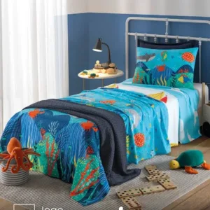 Jogo de Cama Infantil 3 Peças Döhler Sea Fun