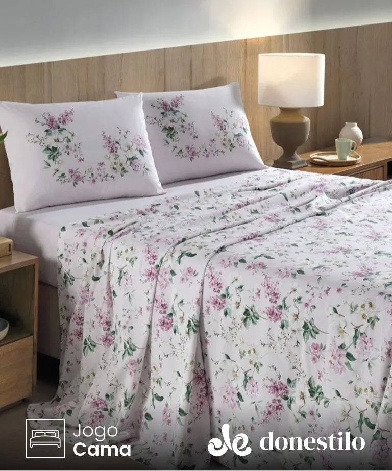 Jogo de Cama Queen 4 peças Clara Döhler