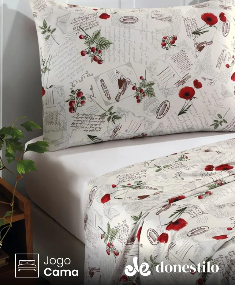 Jogo de Cama Solteiro 3 peças Döhler Verena