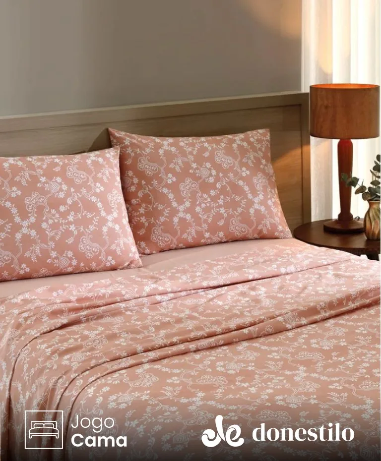 Jogo de Cama Casal 4 peças Döhler Paola Jogo de Cama Casal 4 peças Döhler Paola