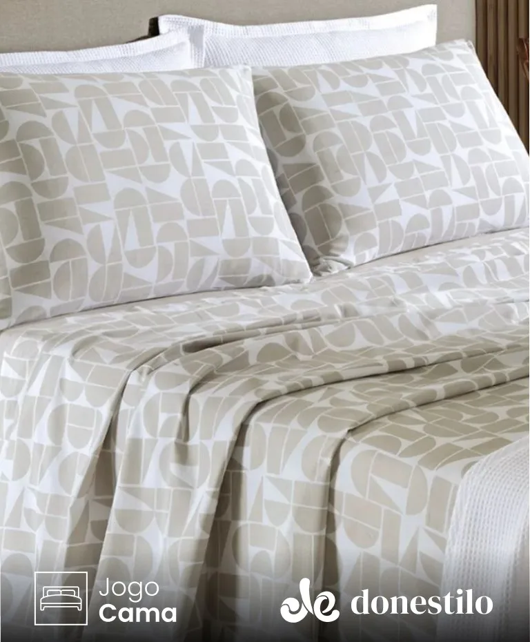 Jogo de Cama Casal 4 peças Döhler Petra Jogo de Cama Casal 4 peças Döhler Petra