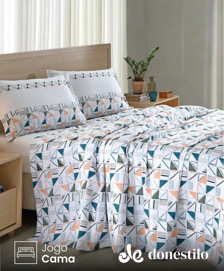 Jogo de Cama Casal 4 peças Döhler Sara Jogo de Cama Casal 4 peças Döhler Sara