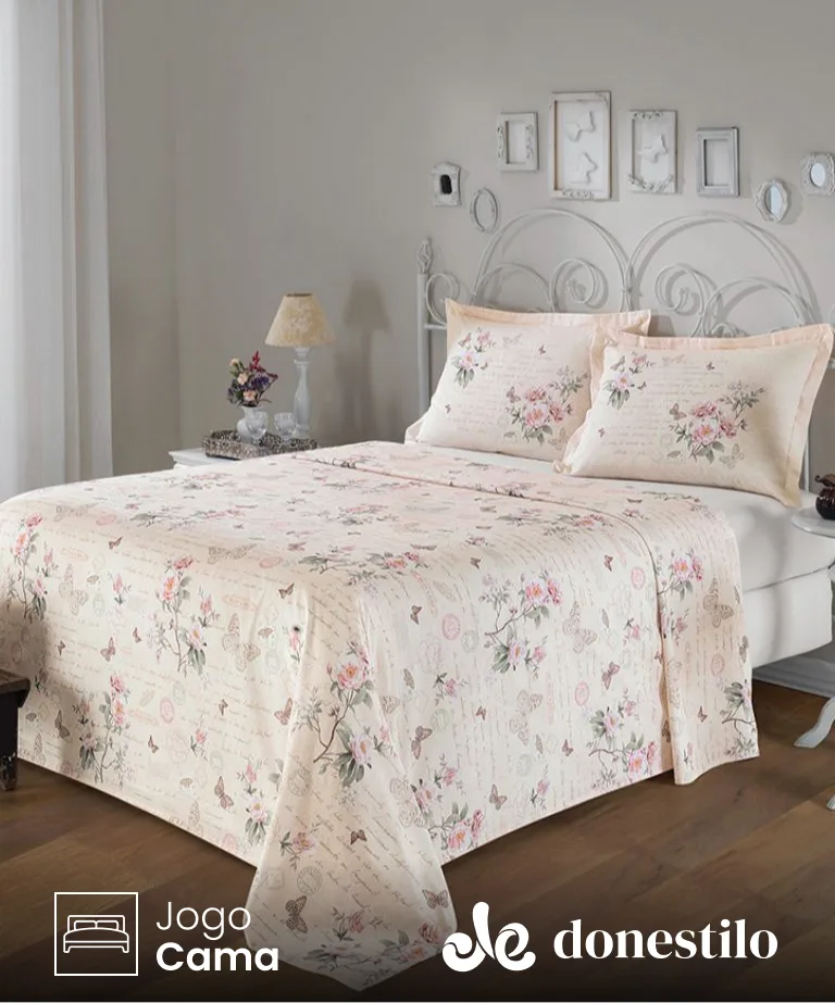 Jogo de Cama King 4 peças Döhler Bella Jogo de Cama King 4 peças Döhler Bella