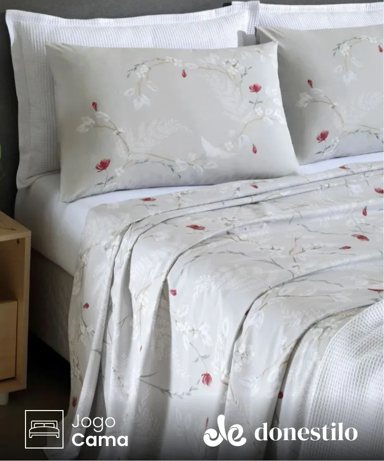 Jogo de Cama Queen 4 peças Döhler Caterina Jogo de Cama Queen 4 peças Döhler Caterina