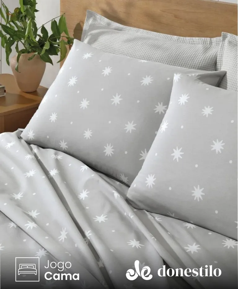 Jogo de Cama Queen 4 peças Döhler Céu Jogo de Cama Queen 4 peças Döhler Céu