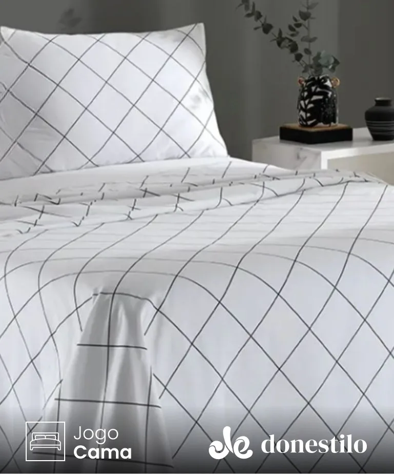 Jogo de Cama Solteiro 3 peças Döhler Orion Jogo de Cama Solteiro 3 peças Döhler Orion