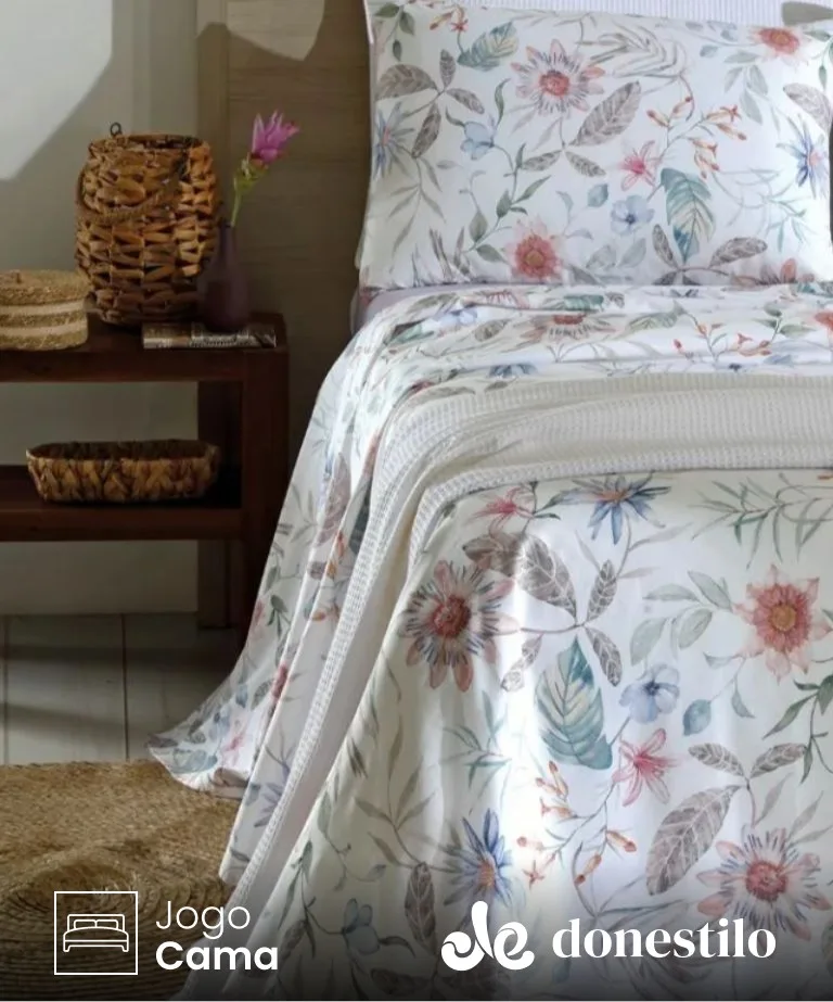 Jogo de Cama Solteiro 3 peças Stella Döhler Jogo de Cama Solteiro 3 peças Stella Döhler