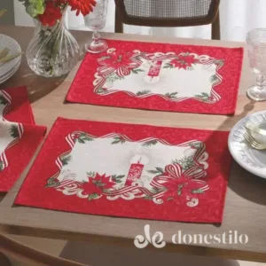 Jogo Americano Athenas Estampado Döhler 45x31cm Natal 120 Jogo Americano Athenas Estampado Döhler 45x31cm Natal 120
